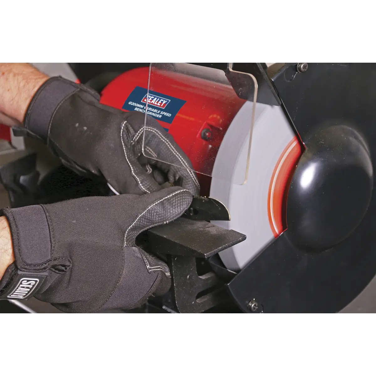 200mm Bench Grinder with Variable Speed 550W/230V