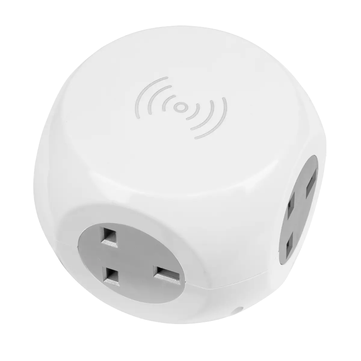 EL144WC_PIC3_DFC1029128 1.4m Extension Cable Cube & Wireless Charging Pad 3 x 230V & 3 x USB - Image 1