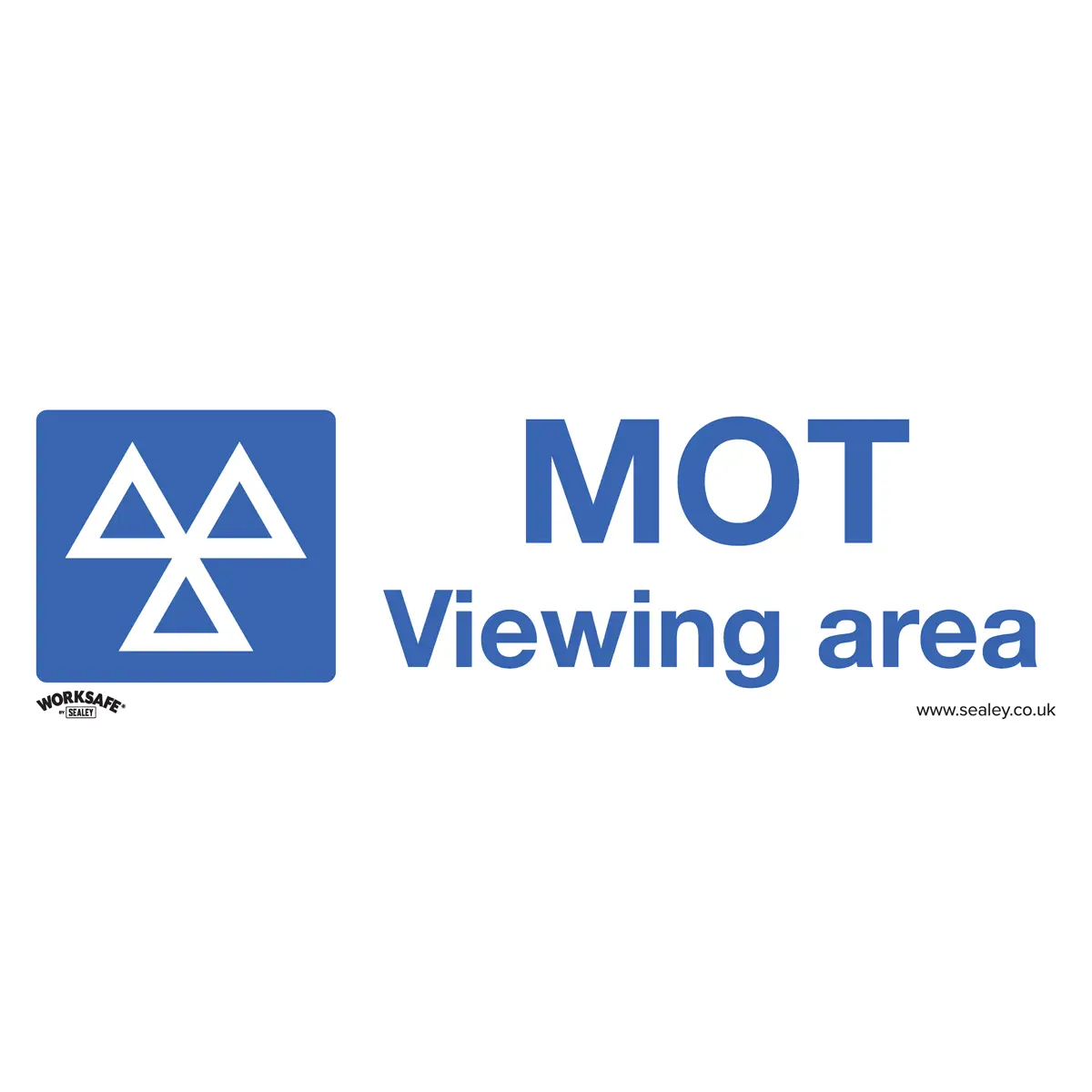 Worksafe® MOT Viewing Area Safety Sign - Rigid Plastic